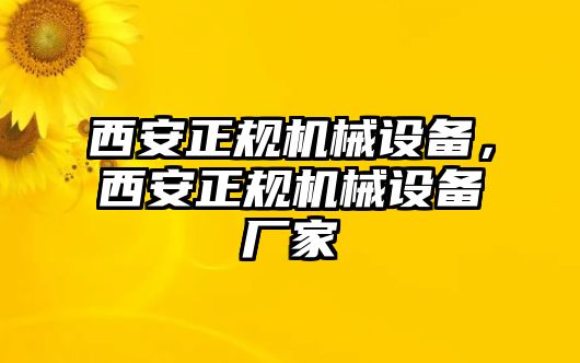 西安正規機械設備，西安正規機械設備廠家